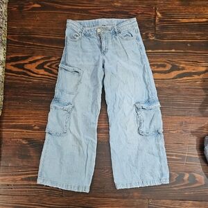 art class Sky Blue Girl Size 10 Cargo Jeans